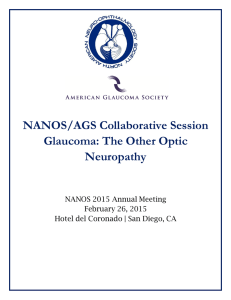 NANOS/AGS Collaborative Session Glaucoma: The Other Optic