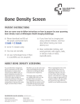 bone Density screen