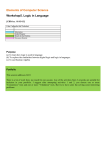 Workshop5. Logic in Language