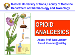 Opioid analgesics
