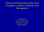 Primary Graft Dysfunction after Heart Transplant