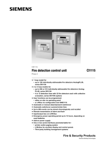 Fire detection control unit CI1115
