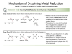 Mechanism of Dissolving Metal Reduction