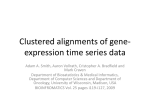 Clustered alignments of gene-expression time series data