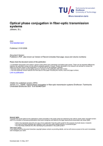Optical phase conjugation in fiber