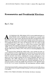 Econometrics and Presidential Elections