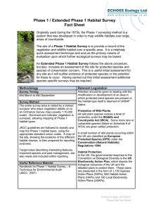 Phase 1 Survey factsheet