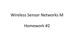 Wireless Sensor Networks M Homework #1