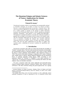 The Quantum Enigma and Islamic Sciences of Nature: Implications