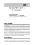 Luvox and Luvox CR (fluvoxamine)