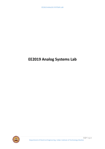 ee2019 analog systems lab - EE@IITM