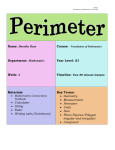 Perimeter lesson plan