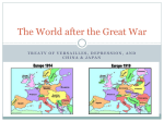 The World after the Great War