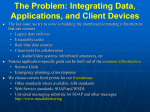 The Problem: Integrating Data, Applications, and Client Devices