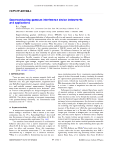 REVIEW ARTICLE Superconducting quantum interference device