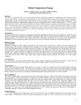 Global Temperature Change