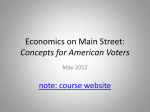 Economics on Main Street: Concepts for American Voters