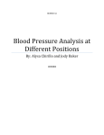 Blood Pressure Analysis at Different Positions