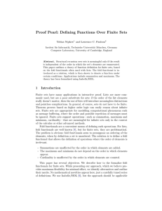 Proof Pearl: Defining Functions Over Finite Sets