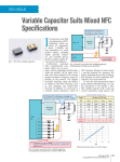 Variable Capacitor Suits Mixed NFC Specifications