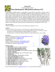 Plant Biochemistry (Biochemistry/Botany 621)