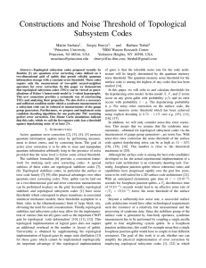 Constructions and Noise Threshold of Topological Subsystem Codes