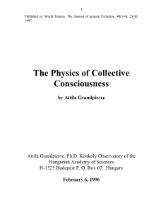 The Physics of Collective Consciousness - Philsci