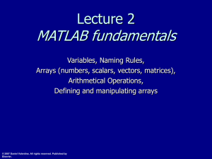 ES100: Lecture 02 Variables and Arrays