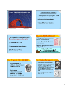 Time and Diurnal Motion