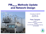 PMcoarse methods update and network design