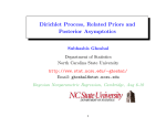 Dirichlet Process, Related Priors and Posterior Asymptotics