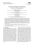 Structural Modeling in Marketing: Review and Assessment