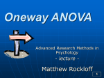 Oneway ANOVA