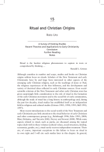 15 Ritual and Christian Origins