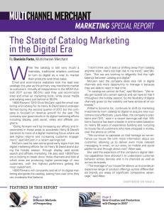 The State of Catalog Marketing in the Digital Era