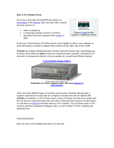 How LAN Switches Work