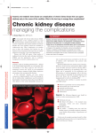 Chronic kidney disease managing the complications