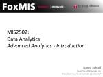 10 Advanced Analytics – Introduction