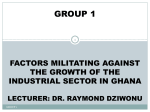 factors militating against the growth of the industrial