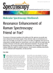 Resonance Enhancement of Raman Spectroscopy: Friend