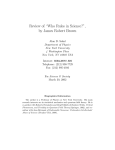 Review of “Who Rules in Science?”, by James Robert Brown