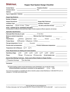 Hopper Heating System Design Checklist (73-12)