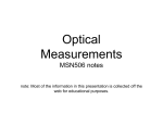 Optical Measurements