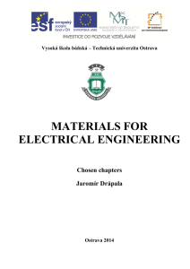 MATERIALS FOR ELECTRICAL ENGINEERING