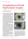 Complications of Small- Pupil Cataract Surgery