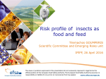 Risk profile of insects as food and feed