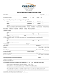 New Patient Paperwork Chiropractic