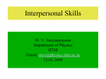 Interpersonal Skills