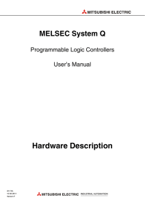 MELSEC System Q, Hardware Description, User`s Manual