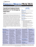 Carotid And Vertebral Arterial Dissections In The Emergency